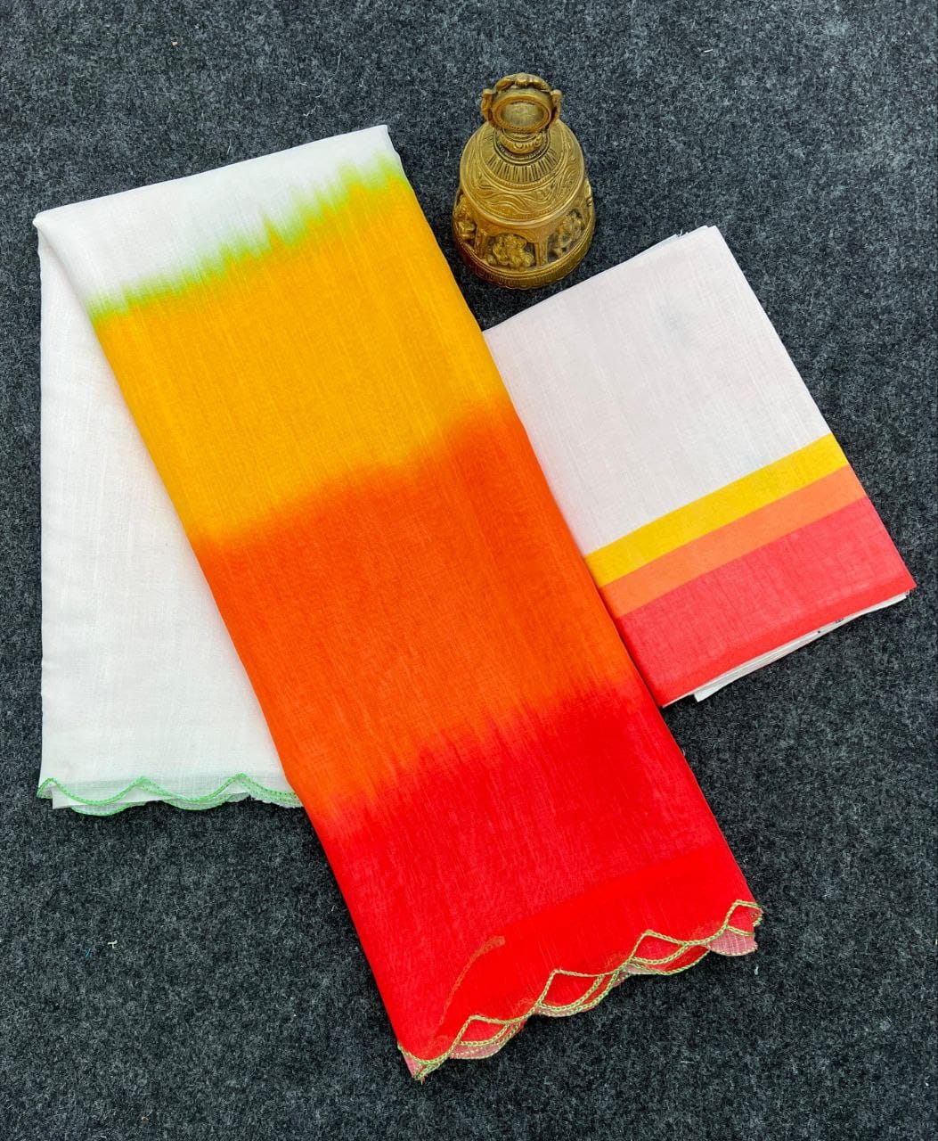 MG 503 Plain Linen Designer Saree Wholesale Market In Surat